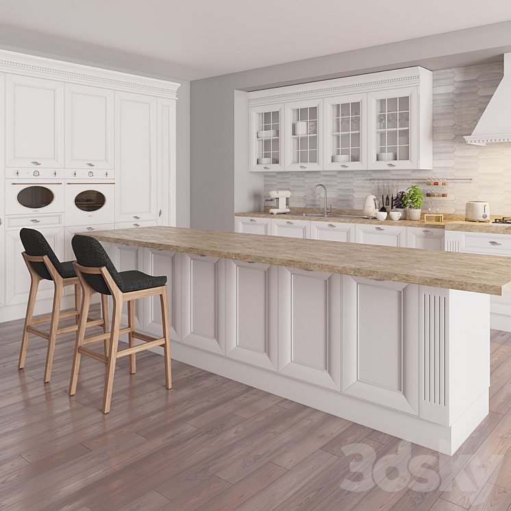 Kitchen Amelie New Bellini factory with decor 3DS Max - thumbnail 1