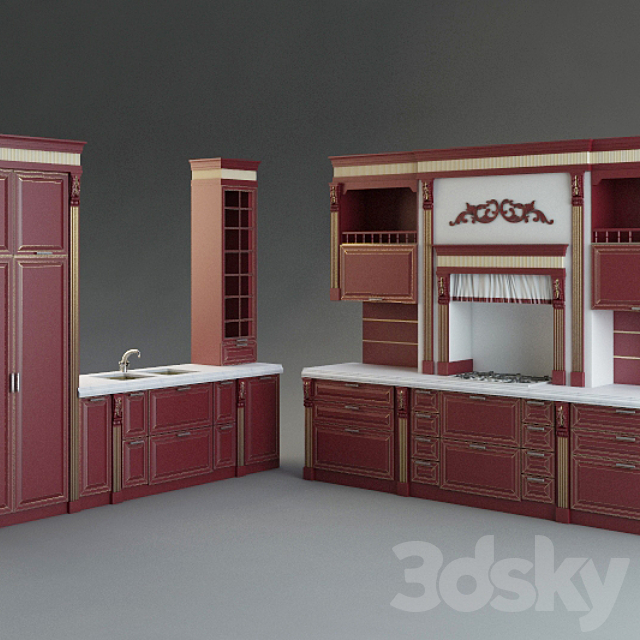 Kitchen Antares “Opera” 3DSMax File - thumbnail 1