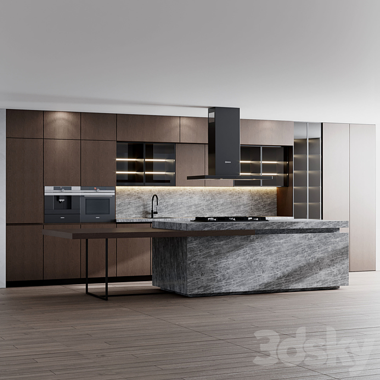 Kitchen Appliance Bosch and Siemens Kitchen No 29 3DS Max Model - thumbnail 2