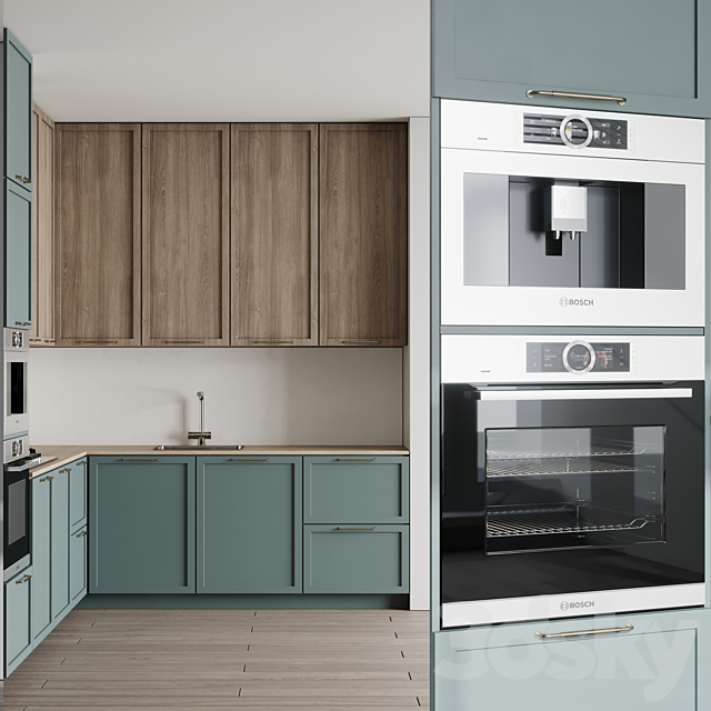 Kitchen Appliance Bosch Kitchen Set 76 3ds Max - thumbnail 2