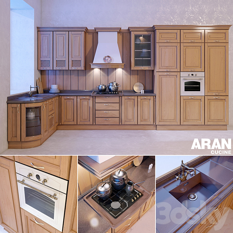 Kitchen ARAN Provenzale 3DS Max - thumbnail 1