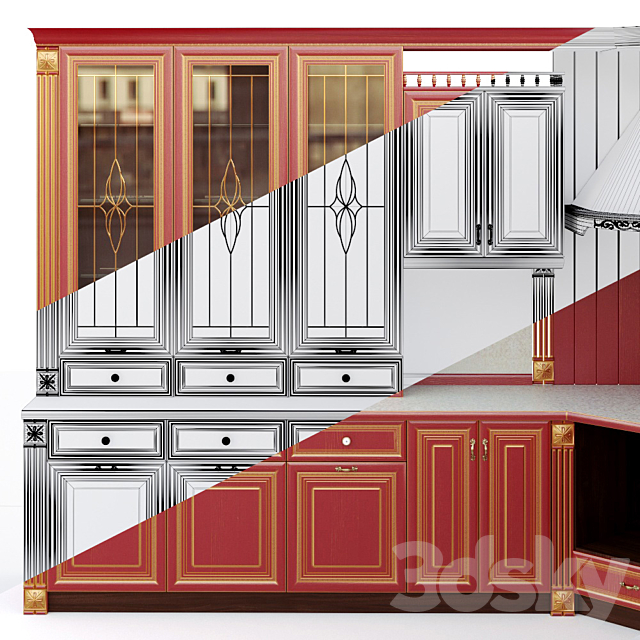 Kitchen area 3DSMax File - thumbnail 3