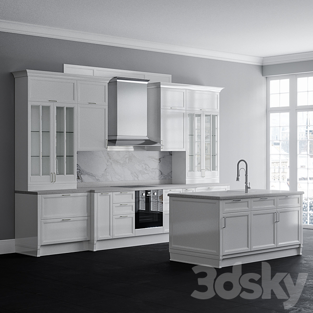 Kitchen Aster Avenue 3DS Max Model - thumbnail 2