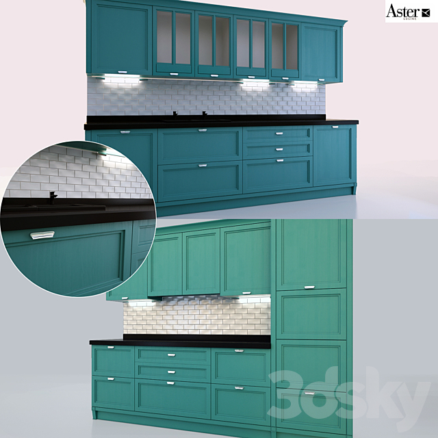 Kitchen ASTER CUCINE 3DSMax File - thumbnail 1