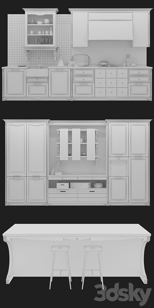 Kitchen Aster Cucine Portrait 3DSMax File - thumbnail 3