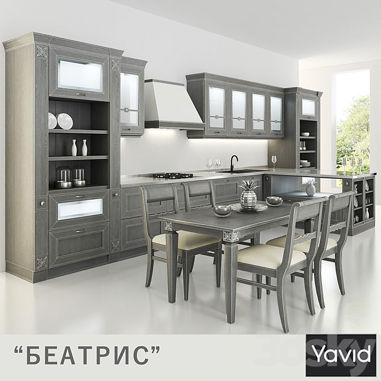 Kitchen Beatrice from companies Yavid 3DS Max - thumbnail 1