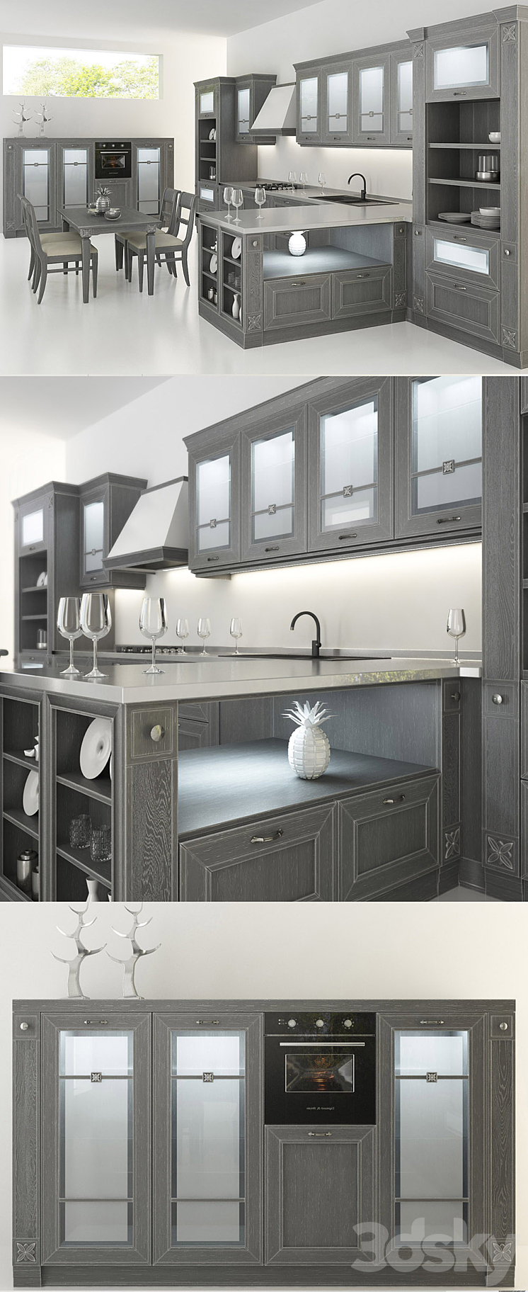 Kitchen Beatrice from companies Yavid 3DS Max - thumbnail 2