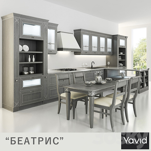 Kitchen Beatrice from companies Yavid 3DSMax File - thumbnail 1