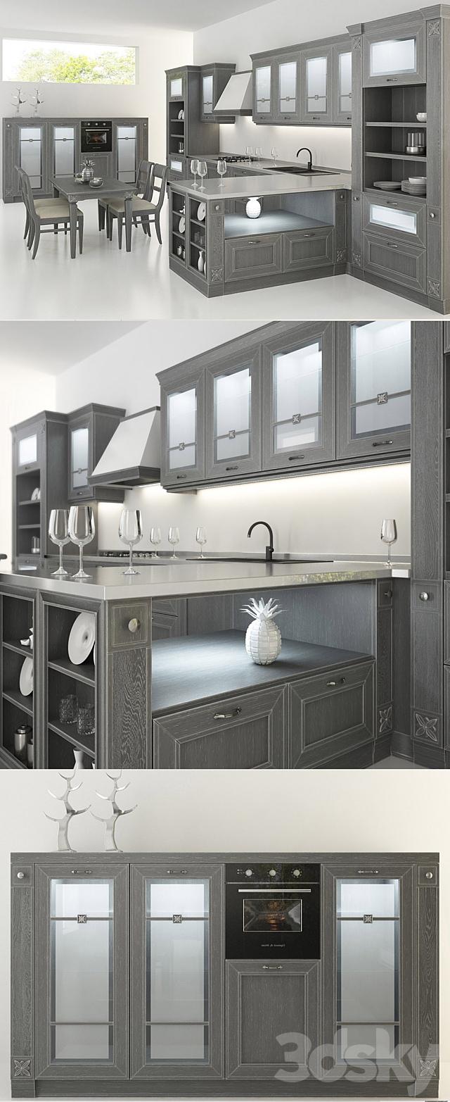 Kitchen Beatrice from companies Yavid 3DSMax File - thumbnail 2