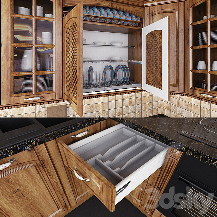 Kitchen Bristol (premium class) 3DS Max - thumbnail 2