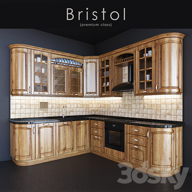 Kitchen Bristol (premium class) 3DSMax File - thumbnail 1