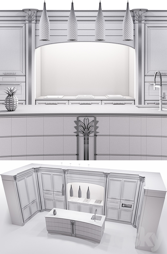 Kitchen Brummel Ego 3DSMax File - thumbnail 3