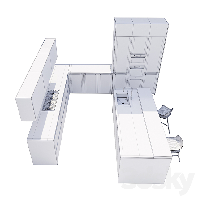 Kitchen BVA Adara 3DSMax File - thumbnail 3