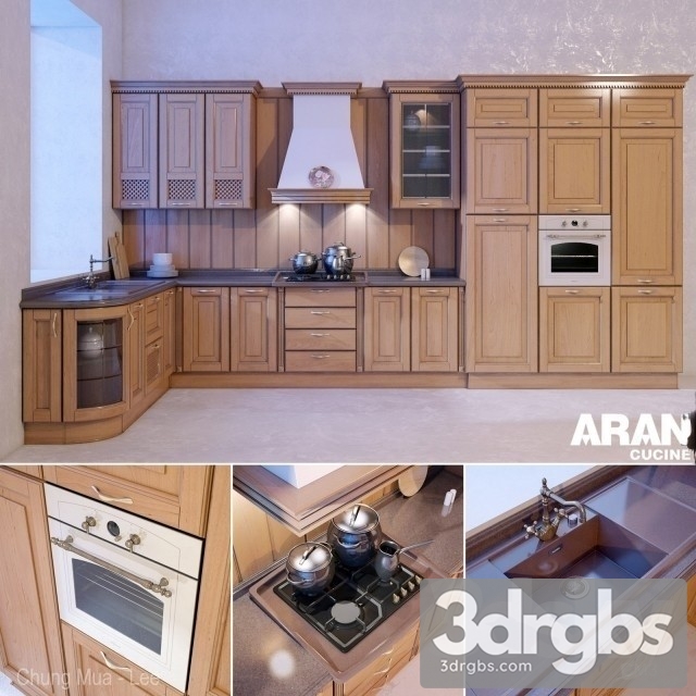 Aran Provenzale Kitchen 3dsmax Download - thumbnail 1