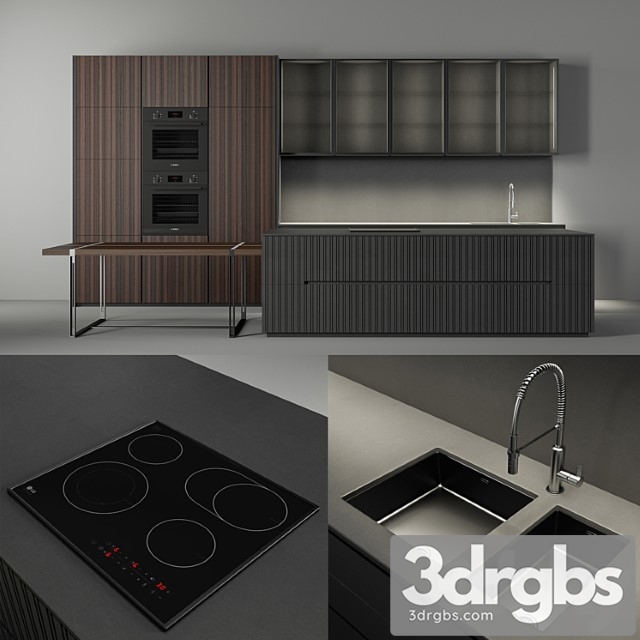 Aster cucine pure glam 3dsmax Download - thumbnail 1