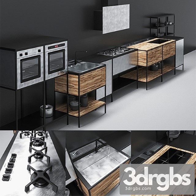 Barazza Kitchen 01 1 3dsmax Download - thumbnail 1