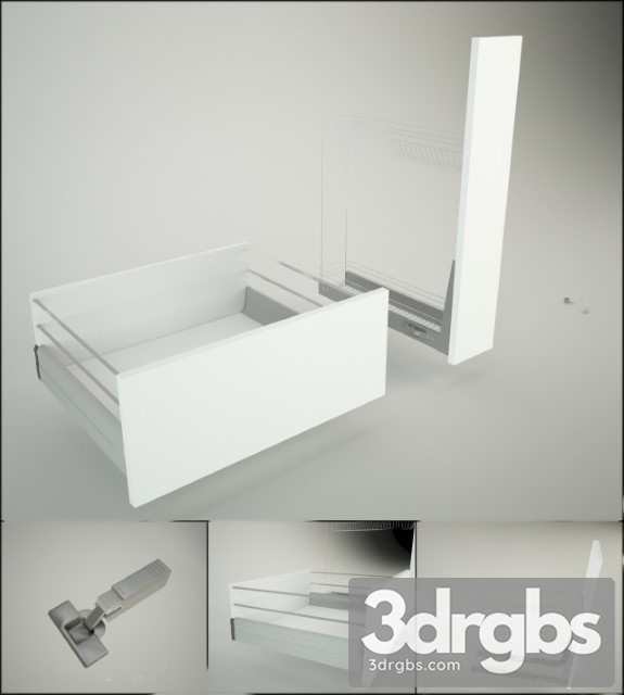 Blum Kitchen Cabinet Accessories 3dsmax Download - thumbnail 1