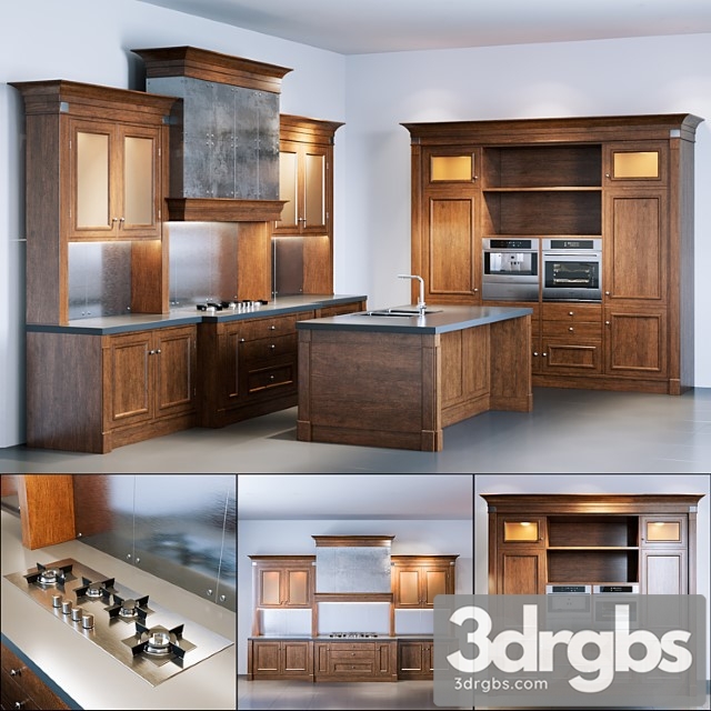 Boston kitchen fm bottega d& 3dsmax Download - thumbnail 1