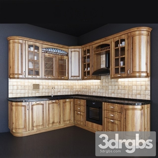 Bristol Kitchen Cabinet 3dsmax Download - thumbnail 1