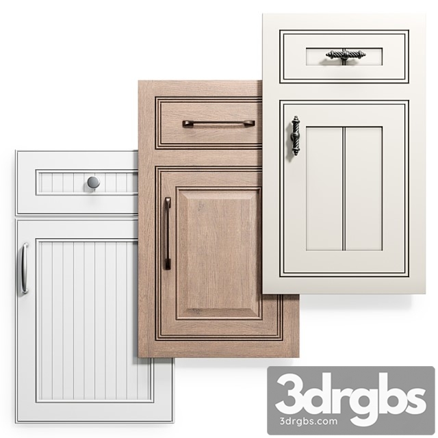 Cabinet doors set 12 3dsmax Download - thumbnail 1