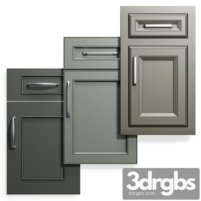 Cabinet doors set 15 3dsmax Download - thumbnail 1