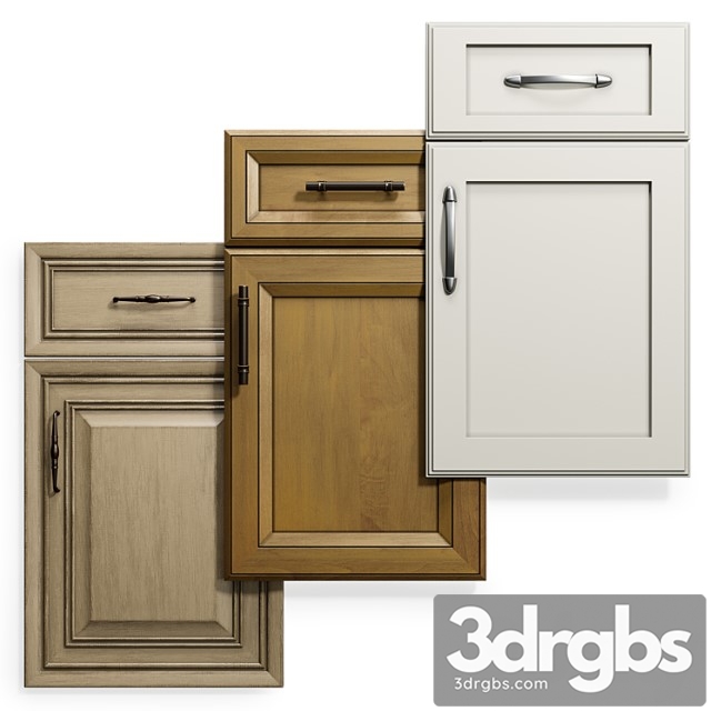 Cabinet doors set 16 3dsmax Download - thumbnail 1