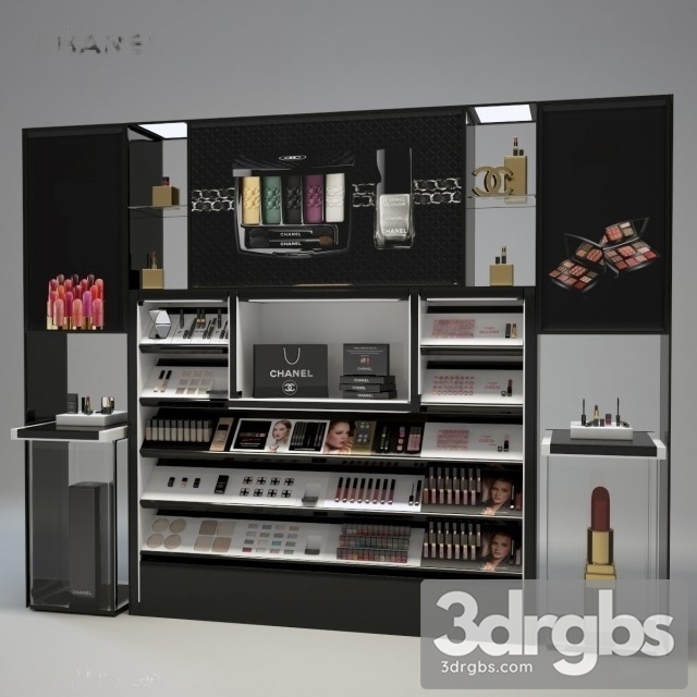 Chanel Cosmetics Display 3dsmax Download - thumbnail 1