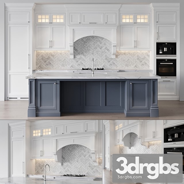 Classic Kitchen 3 3dsmax Download - thumbnail 1