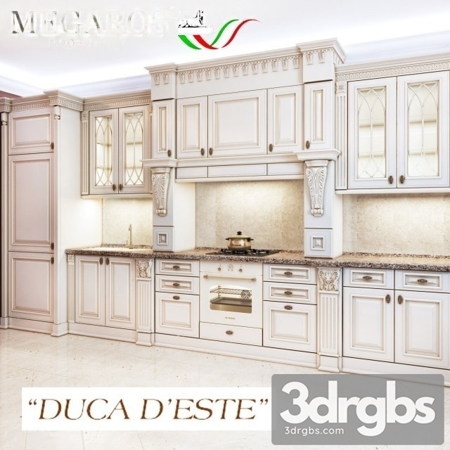 Classic Kitchen Cabinet 3dsmax Download - thumbnail 1