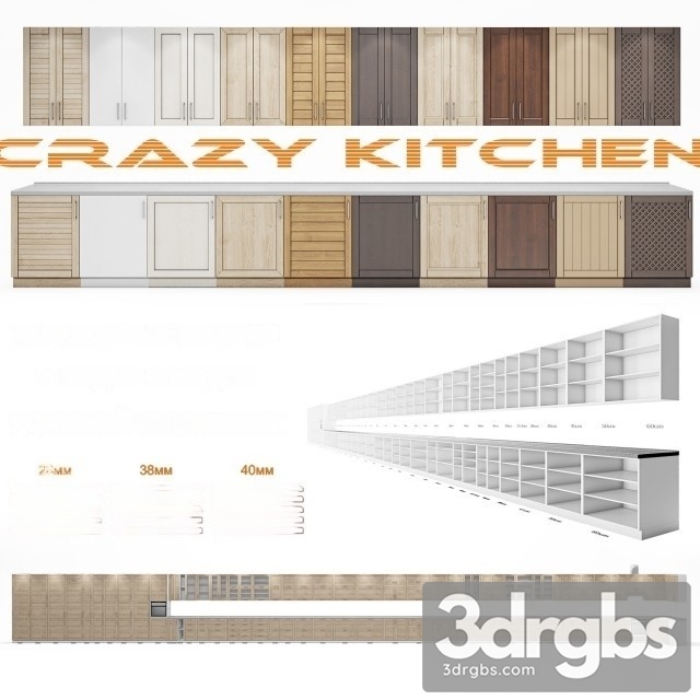 Crazy Kitchen Modern 3dsmax Download - thumbnail 1