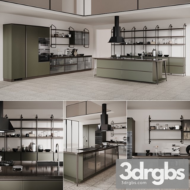 Diesel open workshop scavolini 3dsmax Download - thumbnail 1