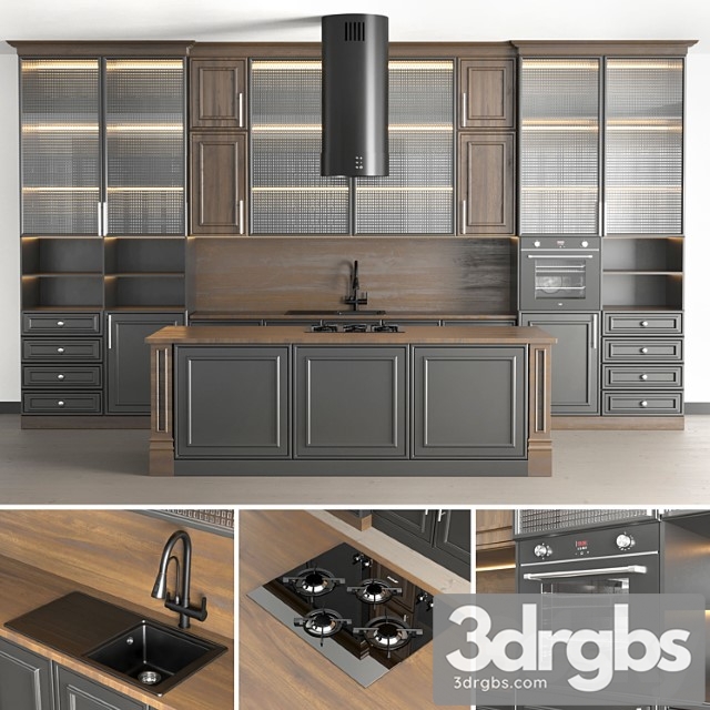 Hadi kitchen no. 02 3dsmax Download - thumbnail 1