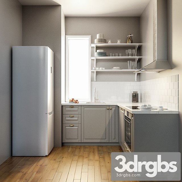 Ikea budbin kitchen 3dsmax Download - thumbnail 1