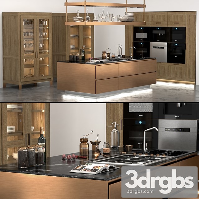 Italiana arclinea kitchen 3dsmax Download - thumbnail 1