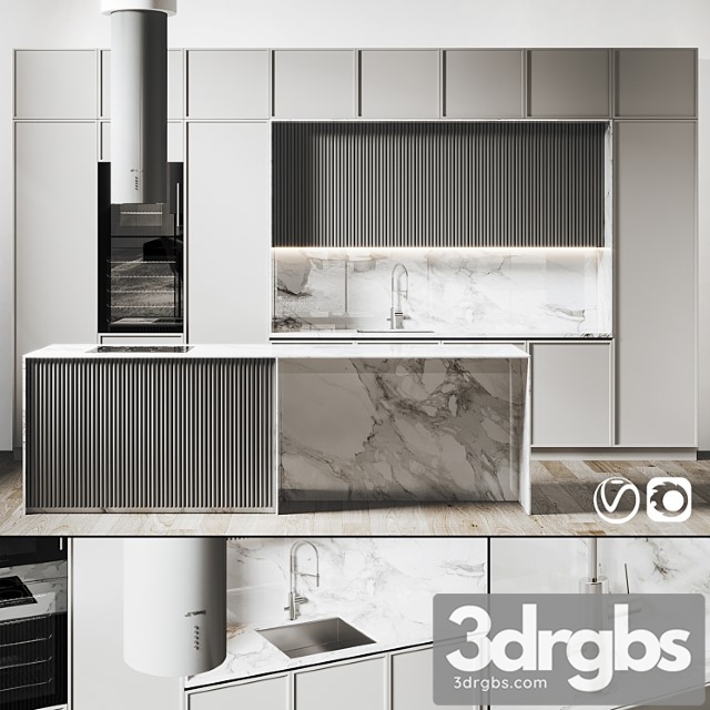 Kitchen 067 480x290h 3dsmax Download - thumbnail 1