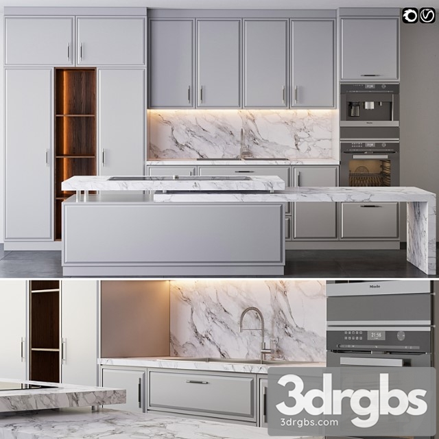 Kitchen 08 3dsmax Download - thumbnail 1