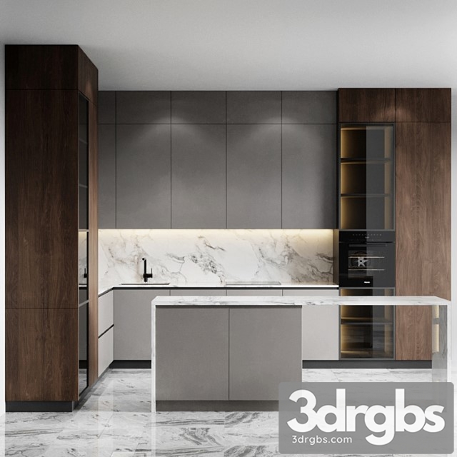 Kitchen 10 3dsmax Download - thumbnail 1