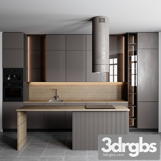 Kitchen 100 3dsmax Download - thumbnail 1