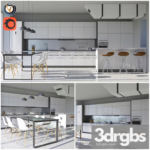 Kitchen 22 3dsmax Download - thumbnail 1