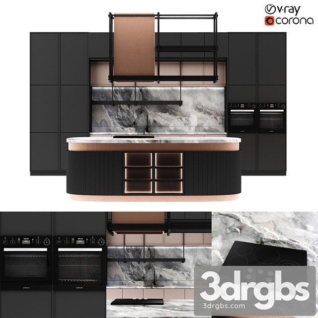 Kitchen 445 3dsmax Download - thumbnail 1