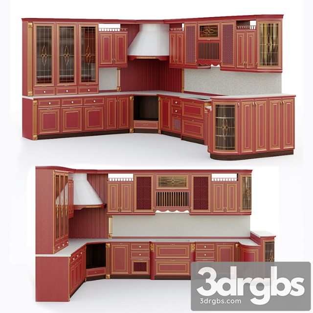 Kitchen Array 3dsmax Download - thumbnail 1