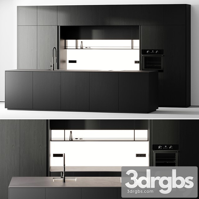 Kitchen Black Vol1 3dsmax Download - thumbnail 1