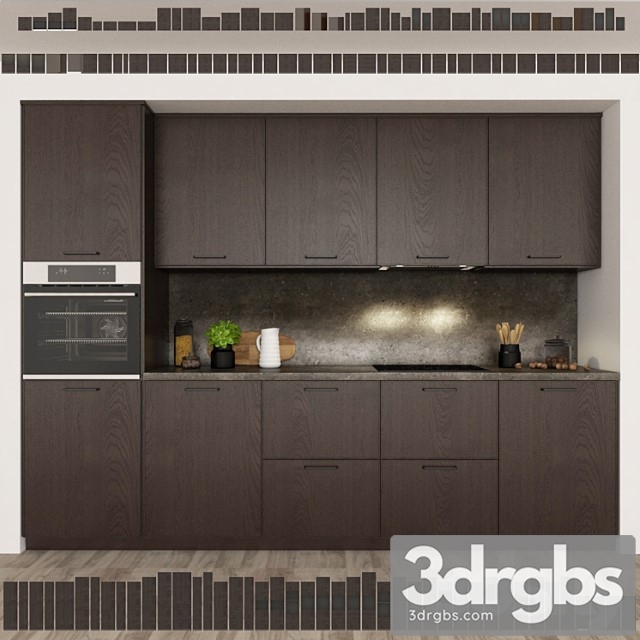 Kitchen Brown 3dsmax Download - thumbnail 1