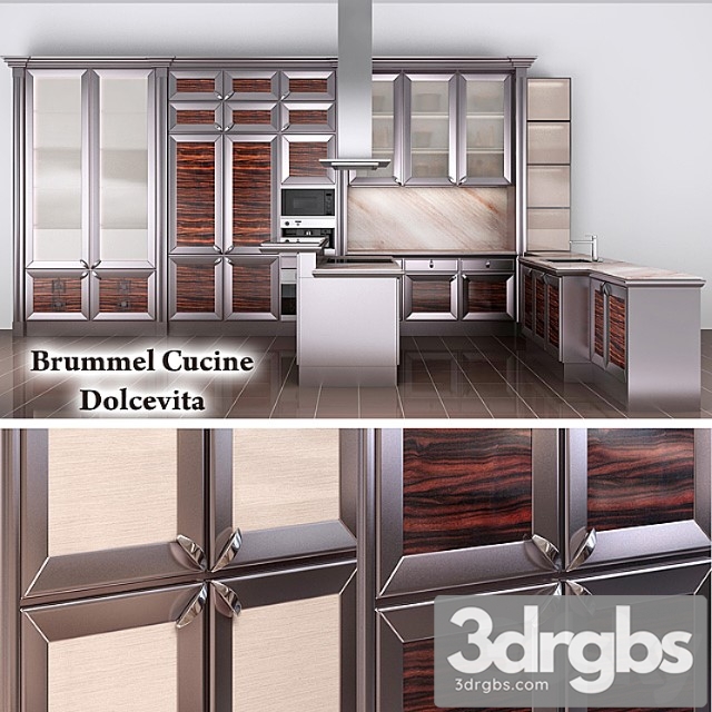 Kitchen brummel cucine – dolcevita 3dsmax Download - thumbnail 1