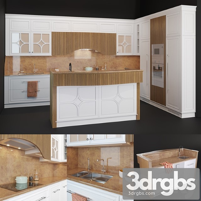 Kitchen dama prestige 3dsmax Download - thumbnail 1