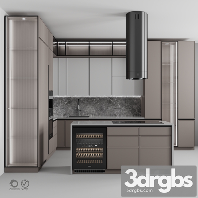 Kitchen №113 3dsmax Download - thumbnail 1