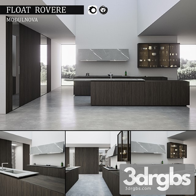 Kitchen Float Rovere 3dsmax Download - thumbnail 1