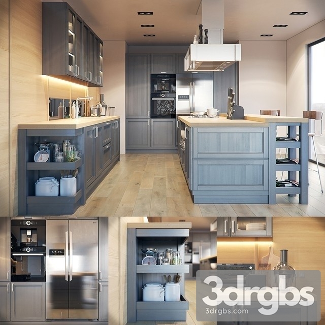 Kitchen Fortwood Factory Call Decor 3dsmax Download - thumbnail 1