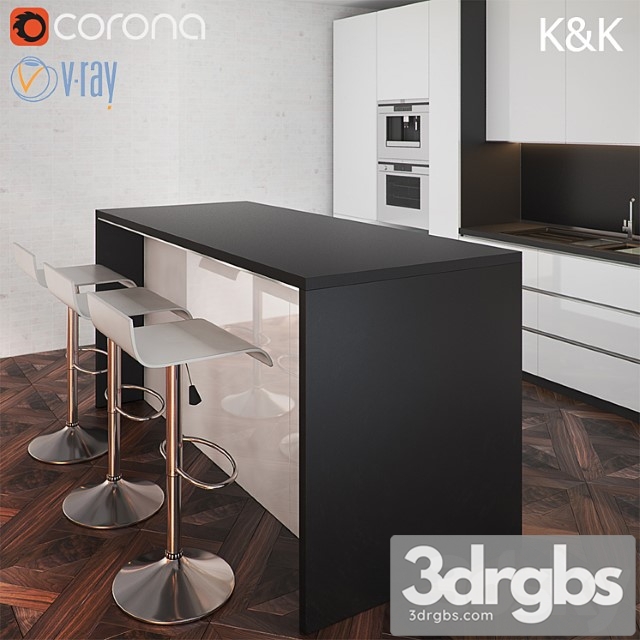 Kitchen Furniture X 3dsmax Download - thumbnail 1