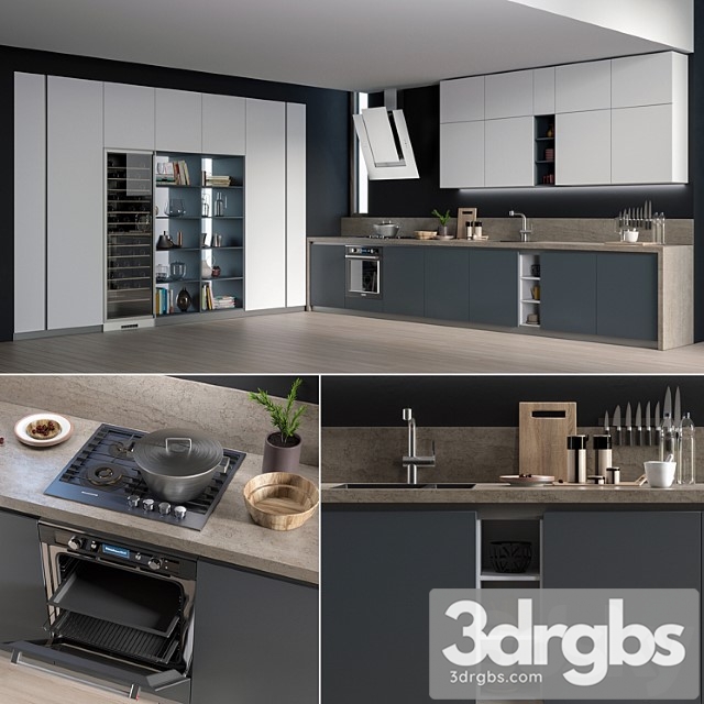 Kitchen gicinque de.sign 3dsmax Download - thumbnail 1